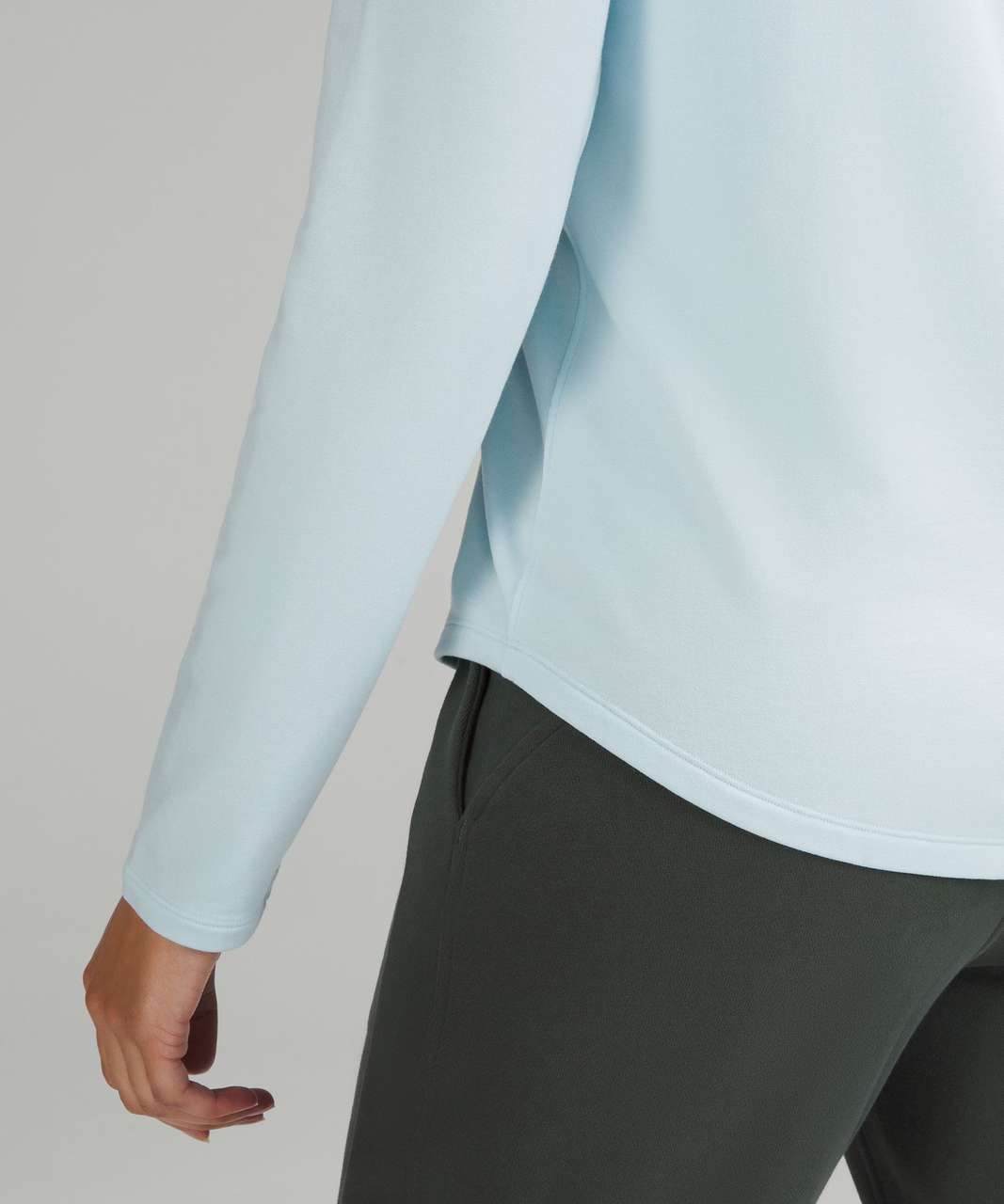 Lululemon Love Modal Fleece Long Sleeve Shirt - Powder Blue