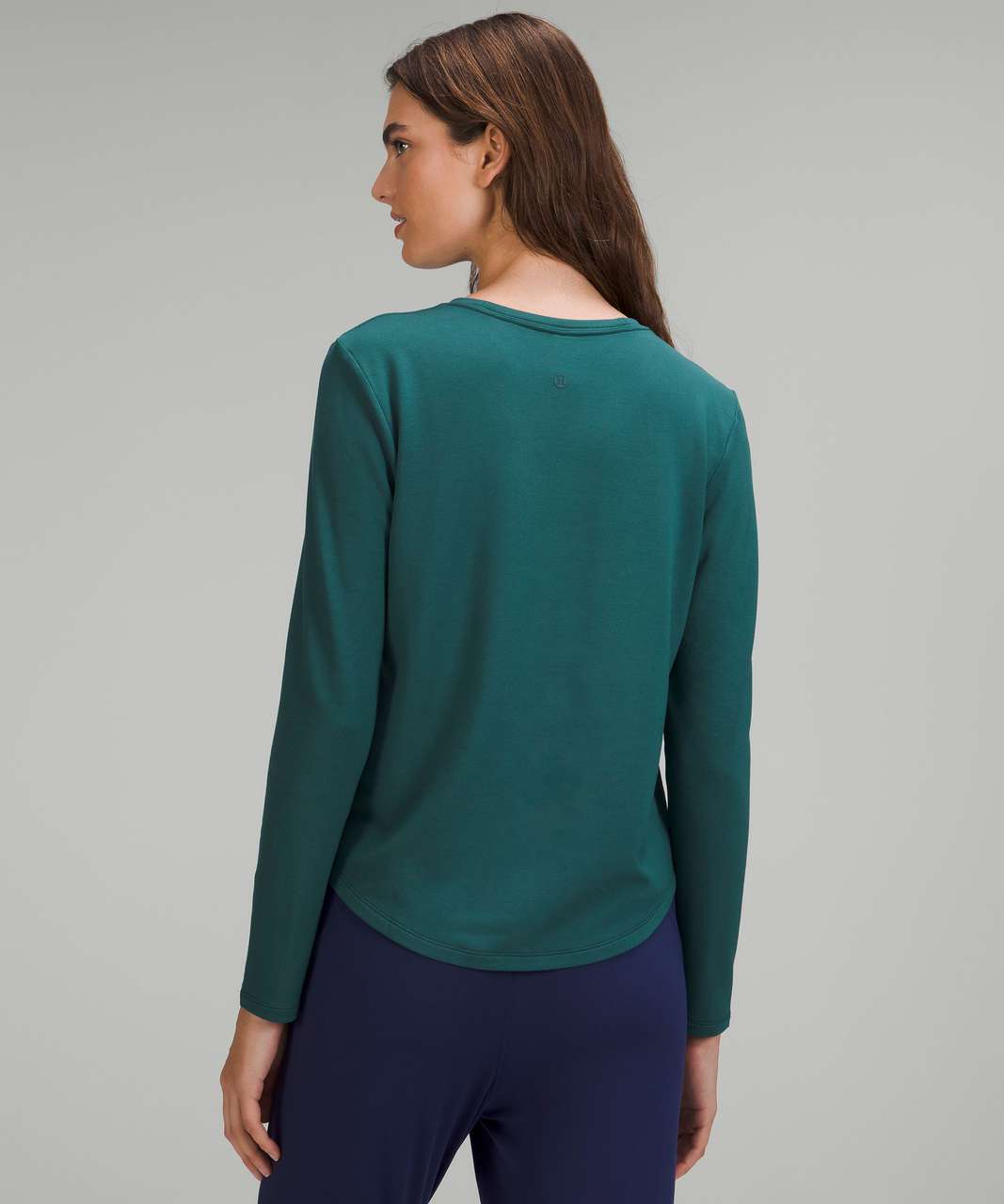 Lululemon Love Modal Fleece Long Sleeve Shirt - Green Jasper