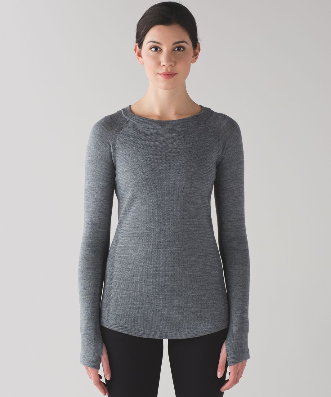 Lululemon Sit In Lotus Sweater - Heathered Medium Grey