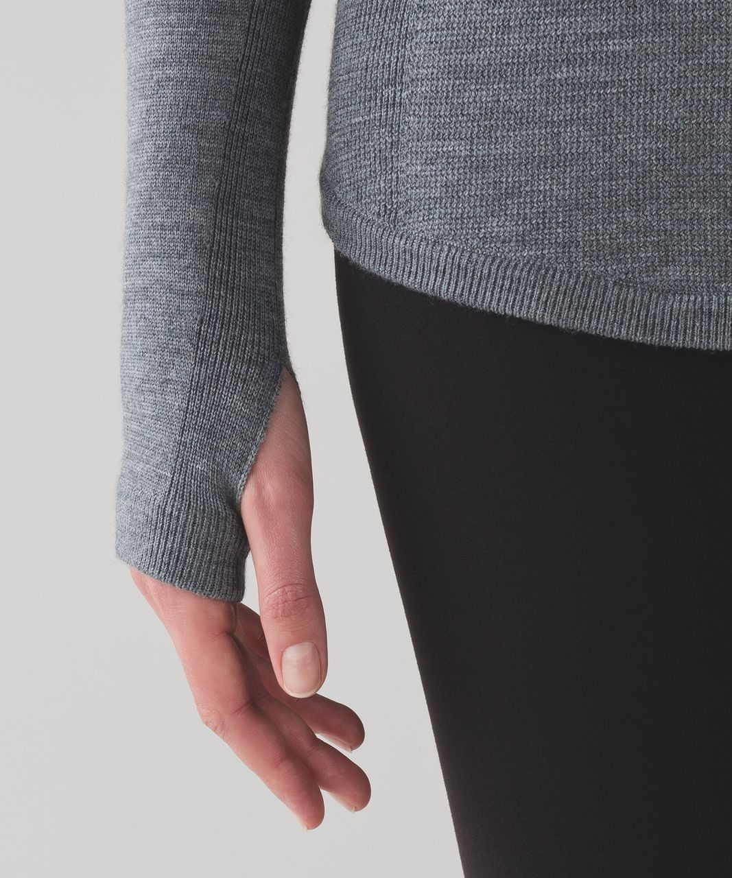 Lululemon Sit In Lotus Sweater - Heathered Medium Grey