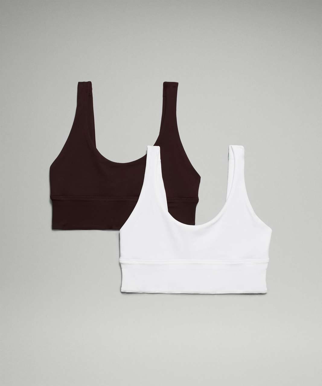 Lululemon Align Bra 2 Pack *Light Support, A/B Cup - French Press / French Press / White / White