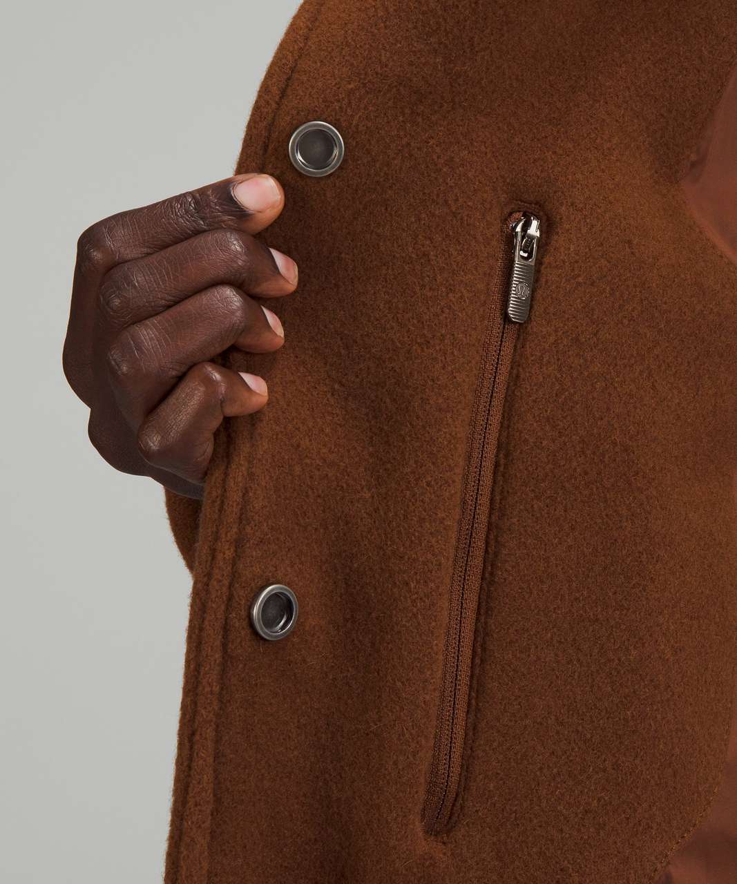 Lululemon Wool Long Coat - Roasted Brown