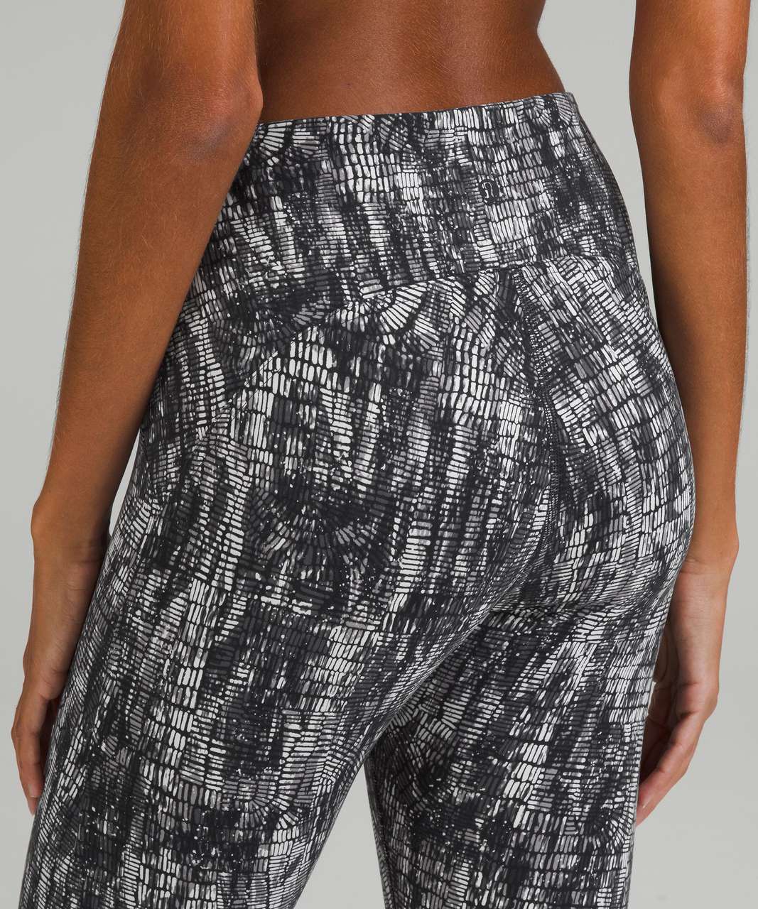 Lululemon InStill High-Rise Crop 23 - Lino Slide Alpine White Black - lulu  fanatics