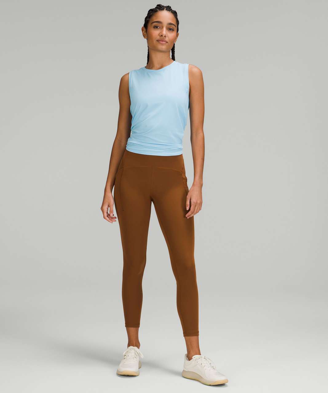 Lululemon Power Thru High-Rise Tight 25 - Everglade Green - lulu fanatics