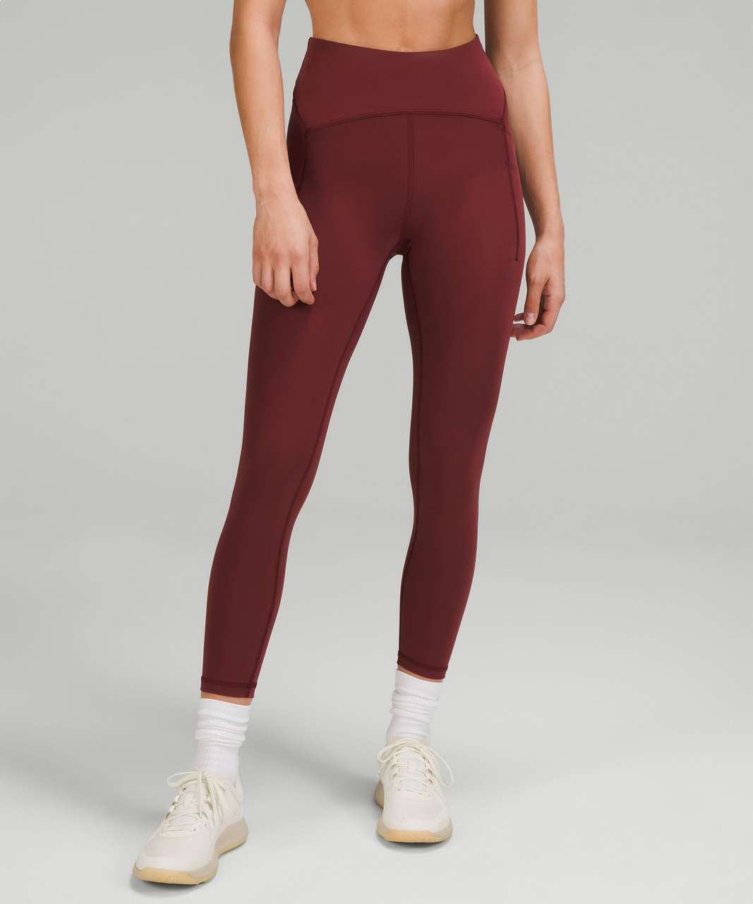 Lululemon Power Thru High-Rise Tight 25" - Red Merlot