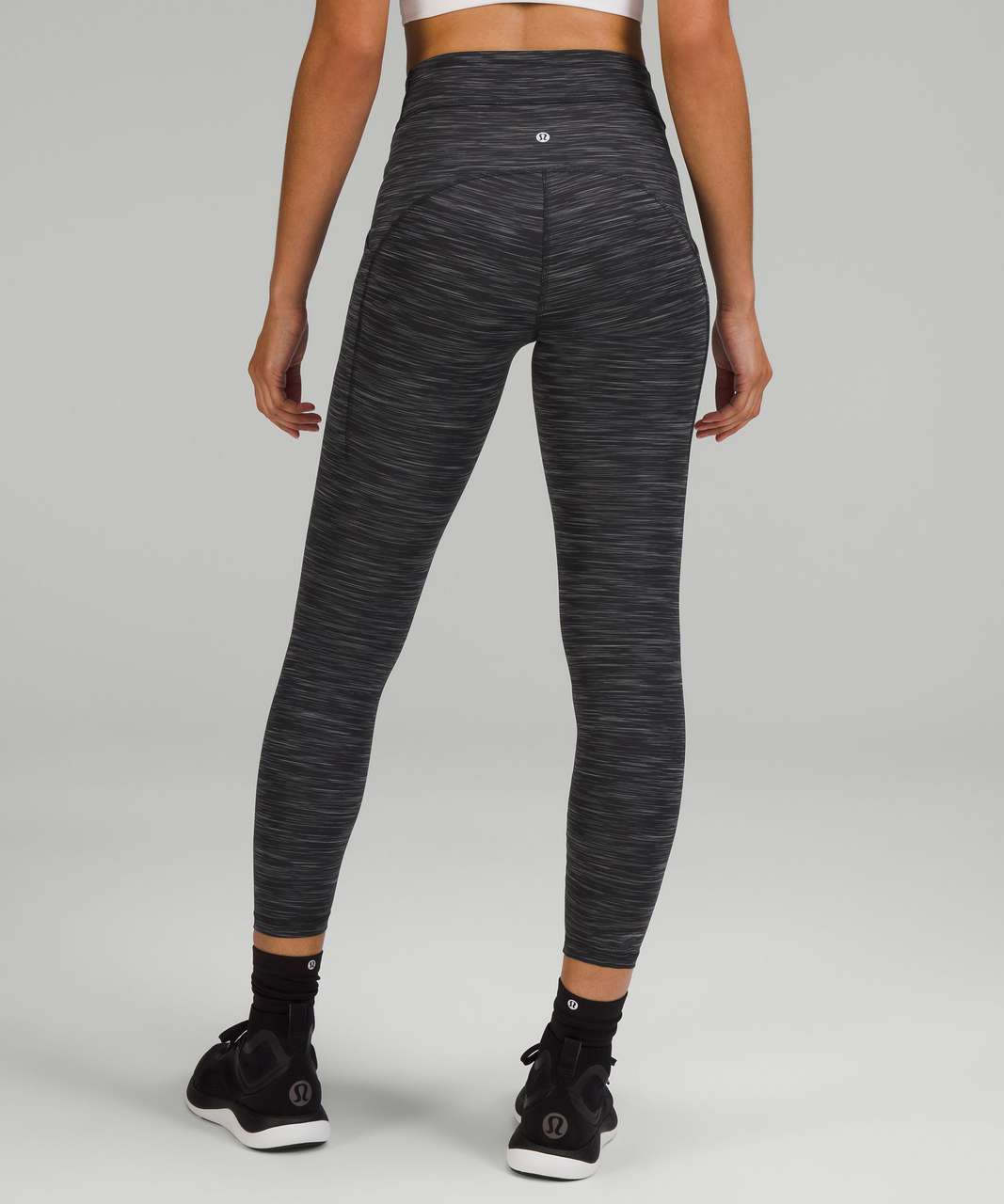 Lululemon Power Thru High-Rise Tight 25" - Heathered Black