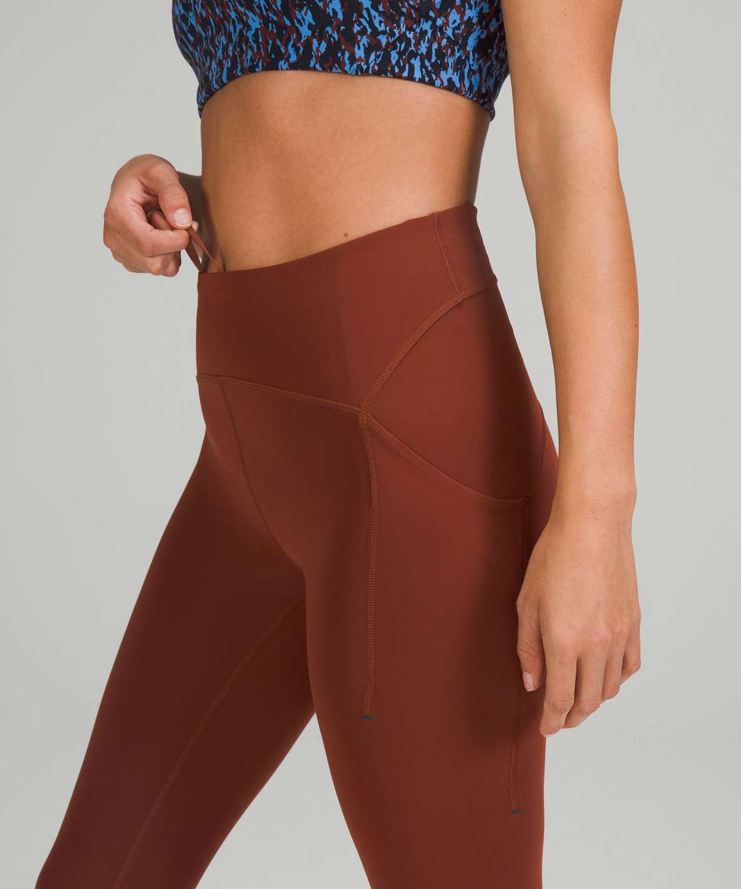 Lululemon Power Thru High-Rise Tight 25 - Date Brown - lulu fanatics