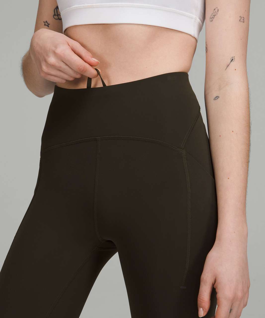 Lululemon Power Thru High-Rise Tight 25" - Dark Olive