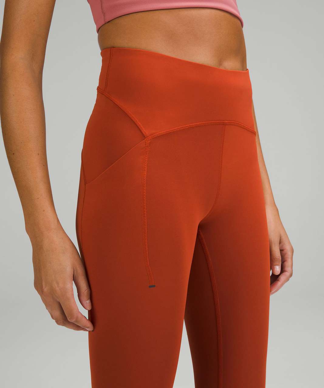 Lululemon Lululemon Power Thru High-Rise Tight 25 0 Gold Spice Hip Pocket  Leggings W5DAJS