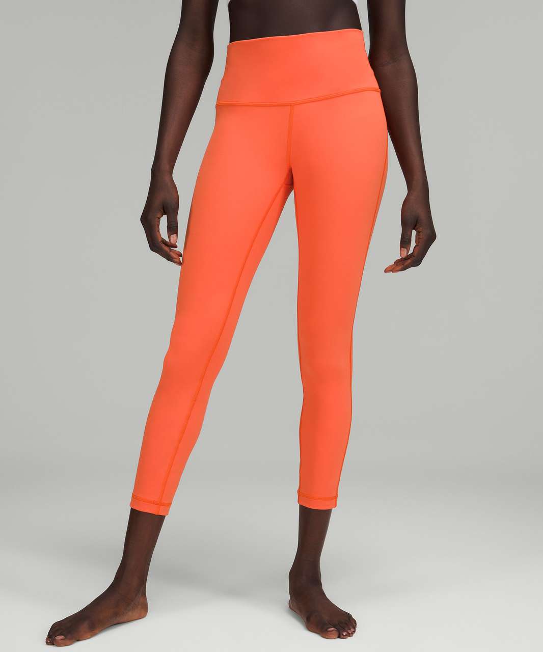 Lululemon Wunder Train High-Rise Tight 25 - Crunch Warm Coral - lulu  fanatics