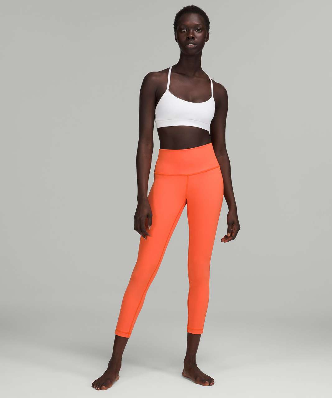 Lululemon Wunder Under High-Rise Tight 25 - Orange Soda - lulu fanatics