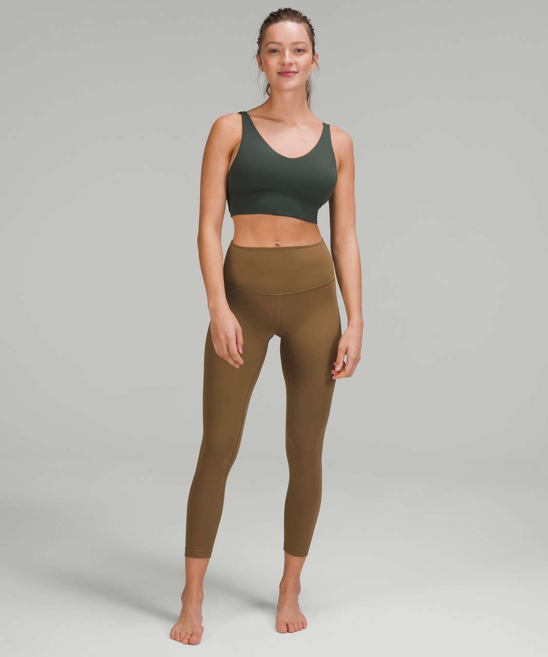 NWT Lululemon Wunder Train Pant Tight 25 Java Brown Sz 8