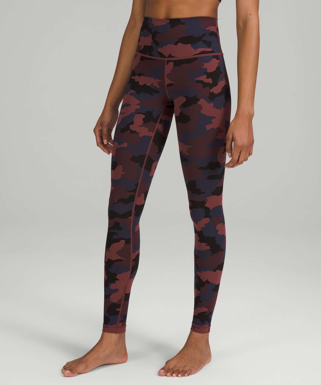 Lululemon Wunder Train High-Rise Crop 23 - Heritage 365 Camo Smoky Red  Night Sea Multi - lulu fanatics