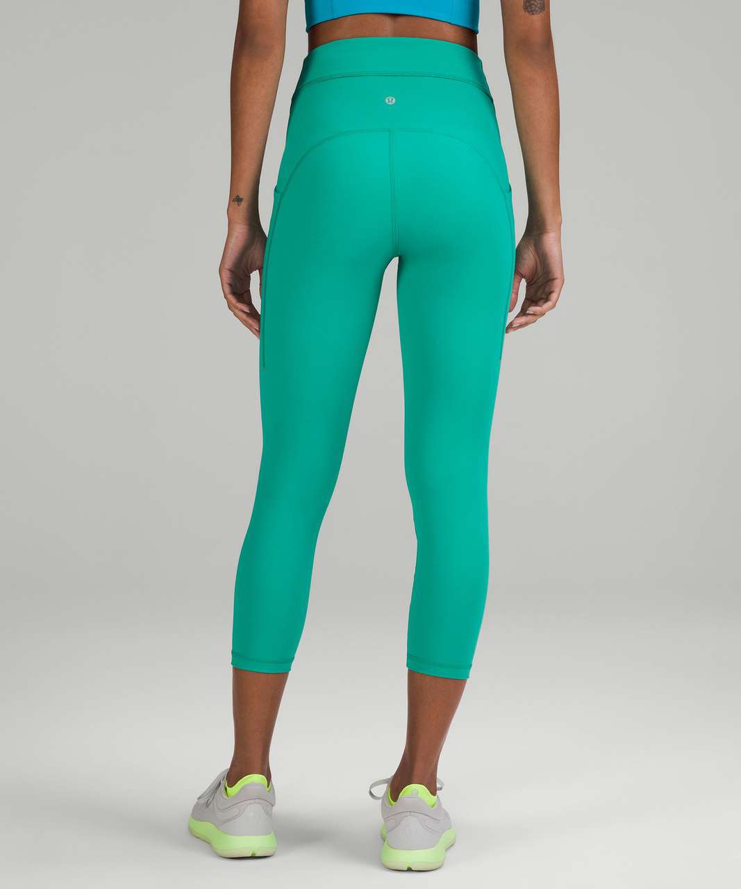 Lululemon Power Thru High-Rise Crop 23" - Maldives Green