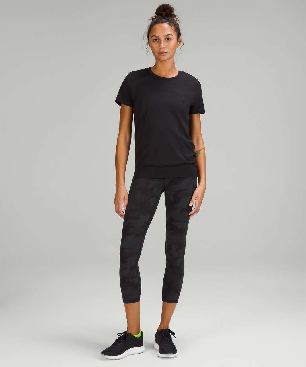 Lululemon Power Thru High-Rise Crop 23 - Heritage 365 Camo Deep Coal Multi  - lulu fanatics