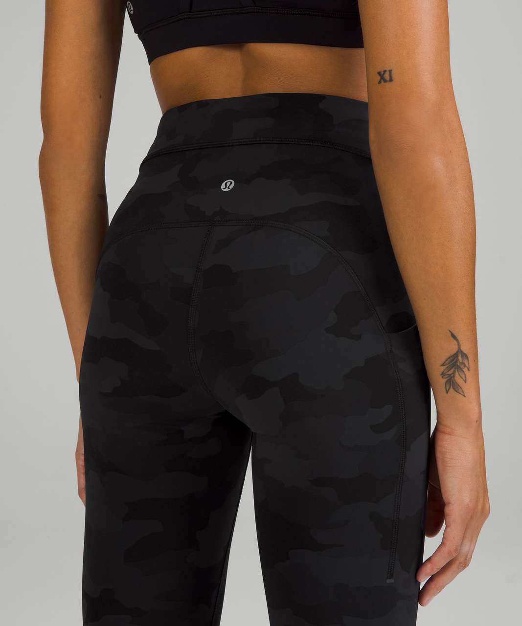 Lululemon Power Thru High-Rise Crop 23 - Heritage 365 Camo Deep Coal Multi  - lulu fanatics