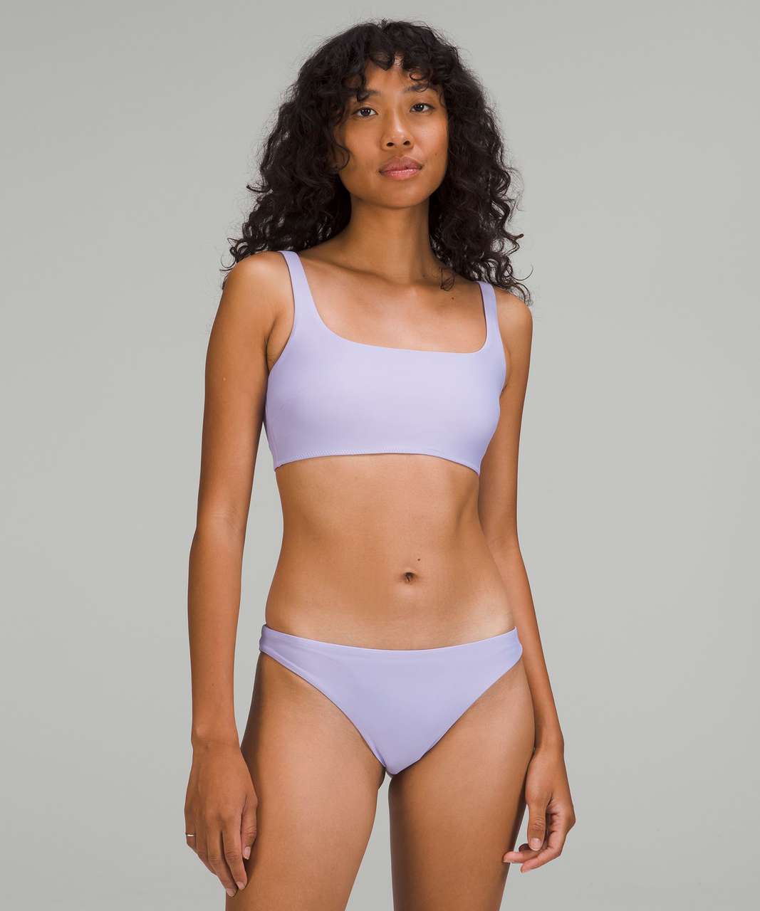 Lululemon Waterside Square-Neck Swim Top *B/C Cup - Lilac Smoke