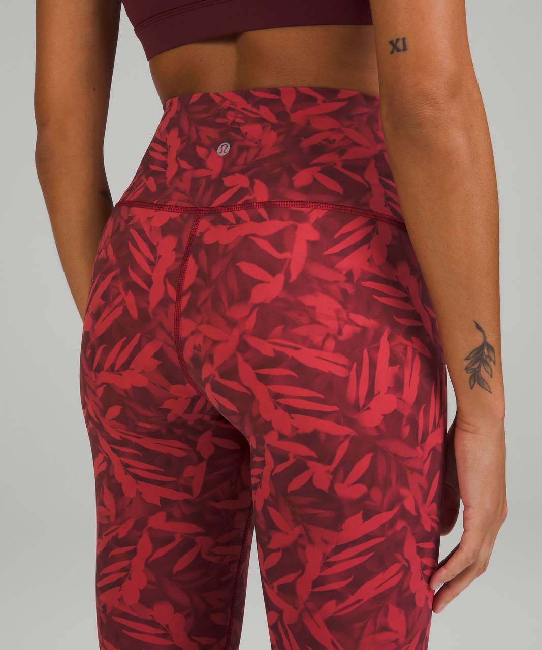 Lululemon Wunder Under High-Rise Tight 28 *Full-On Luxtreme Manifesto -  20YR Manifesto Foil Dark Red - lulu fanatics