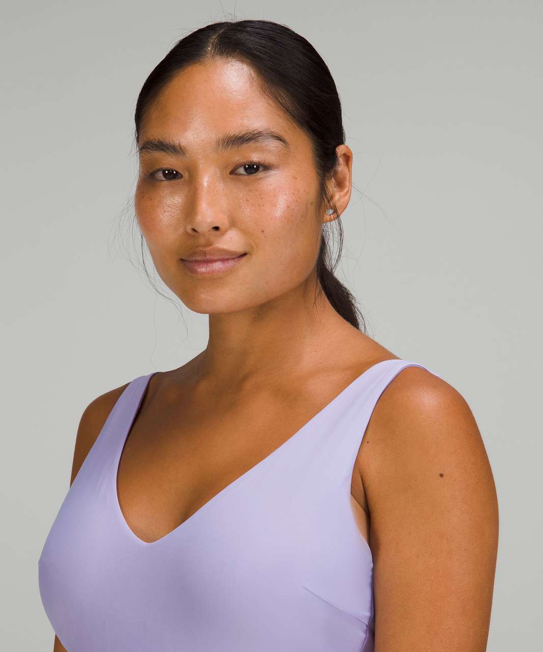 Lululemon Smocked Swim Top *B/C Cup - Hyper Stripe Pastel Blue - lulu  fanatics