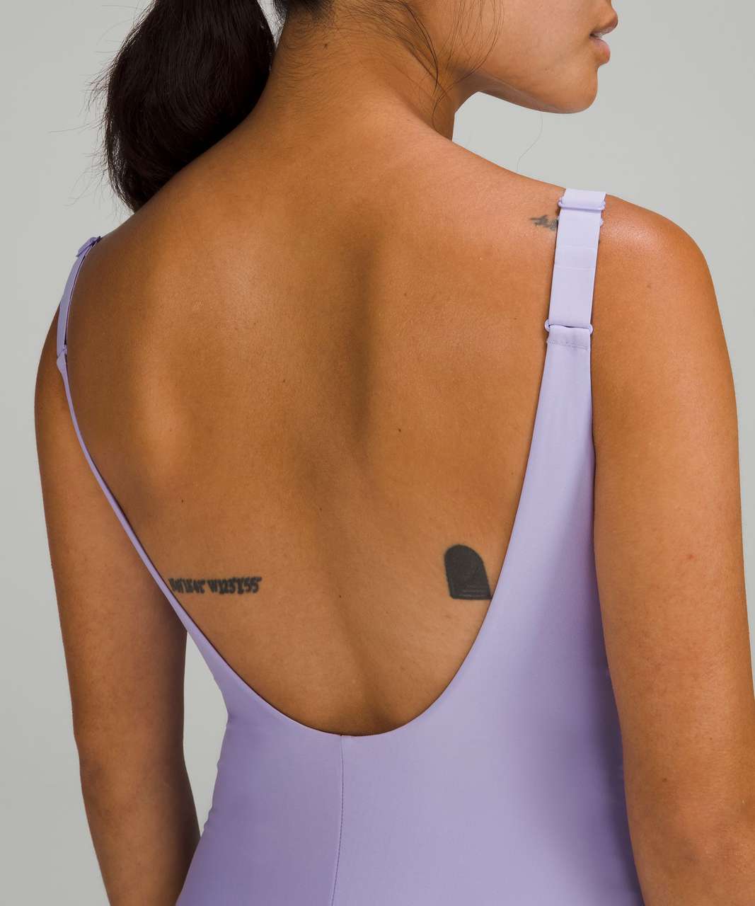 Lululemon Waterside V-Neck Skimpy-Fit One-Piece Swimsuit *B/C Cup - Lilac Smoke