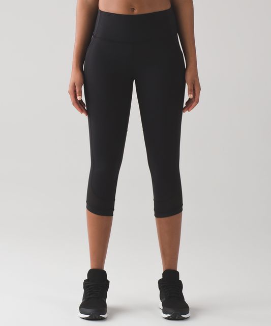 Lululemon In Movement Crop *Everlux 19 - Black - lulu fanatics