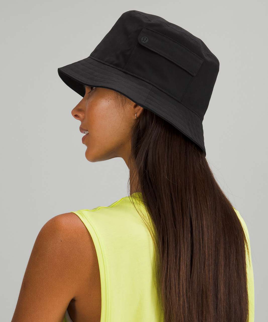 Lululemon On My Level Bucket Hat with Pocket - Black - lulu fanatics