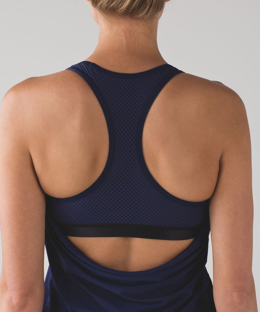 Lululemon Top Women's 8 Navy Fit Physique Tank Built in Bra Activewear Yoga