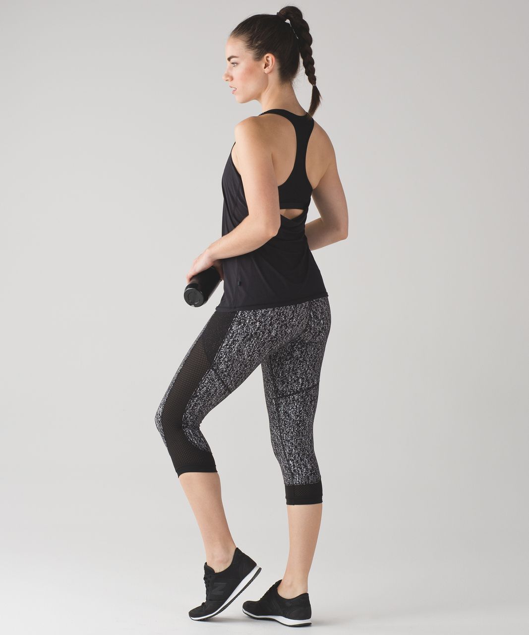 Lululemon Fit Physique Tank - Black / Suited Print White Black - lulu ...