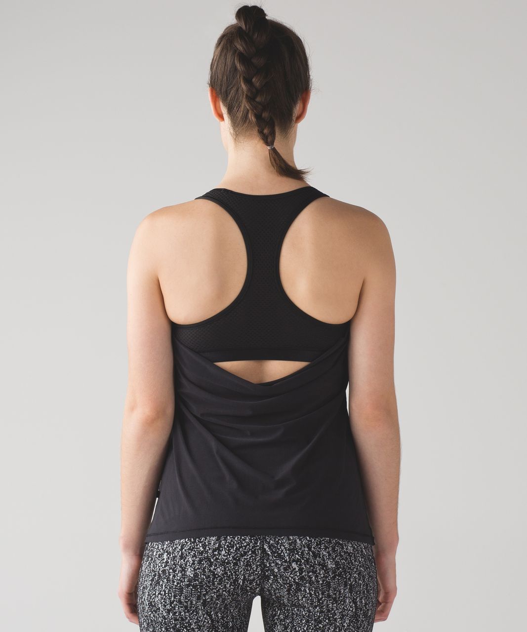 Lululemon Fit Physique Tank - Black / Suited Print White Black