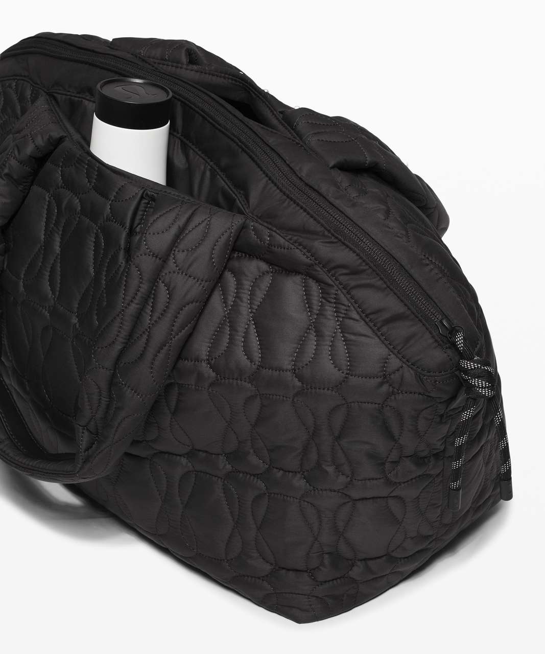 Black Quilted Grid tote bag, Lululemon