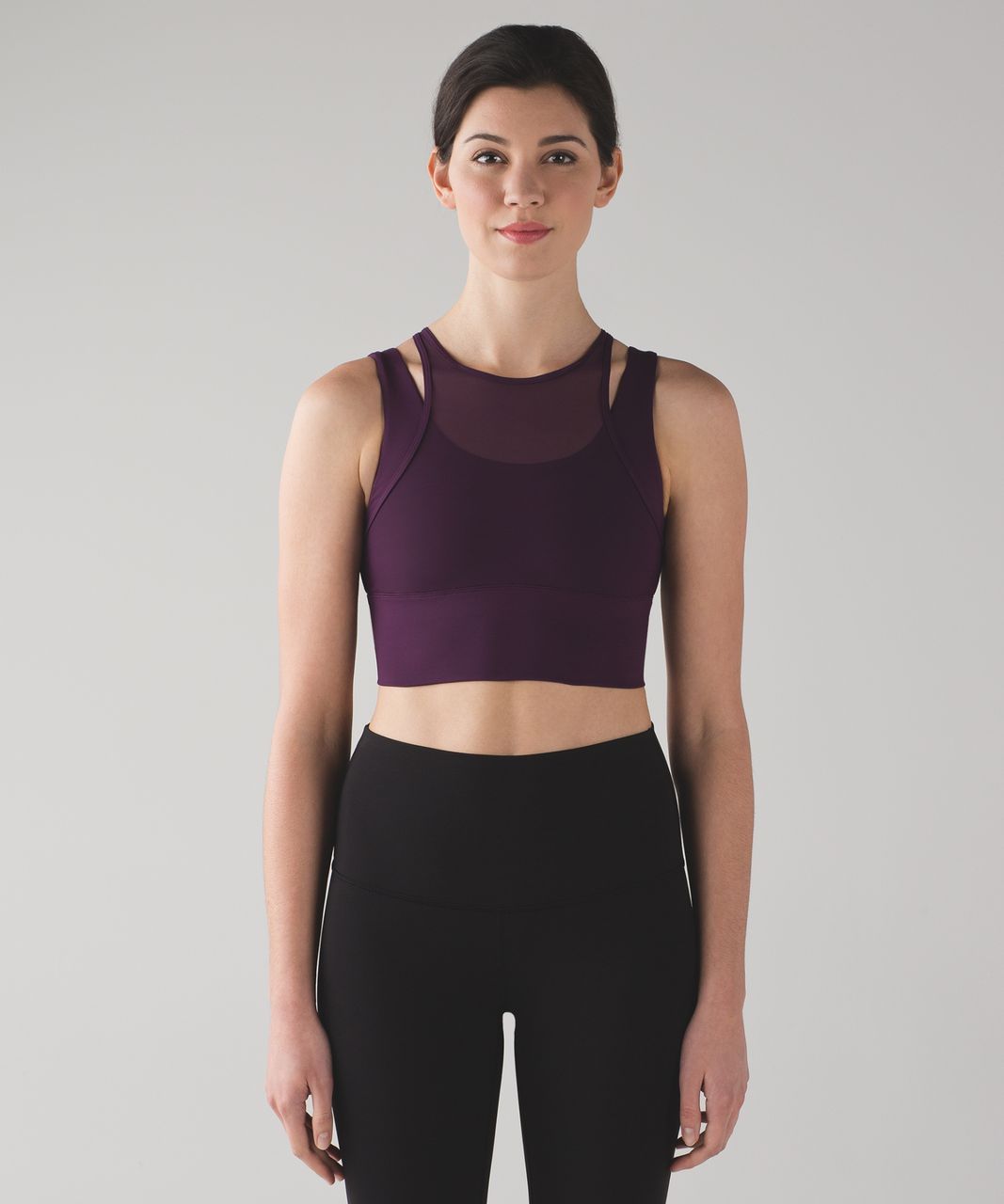 Lululemon Double Tap Bra II Size 10 B/C cup Dark Adobe Black DKAD 47532