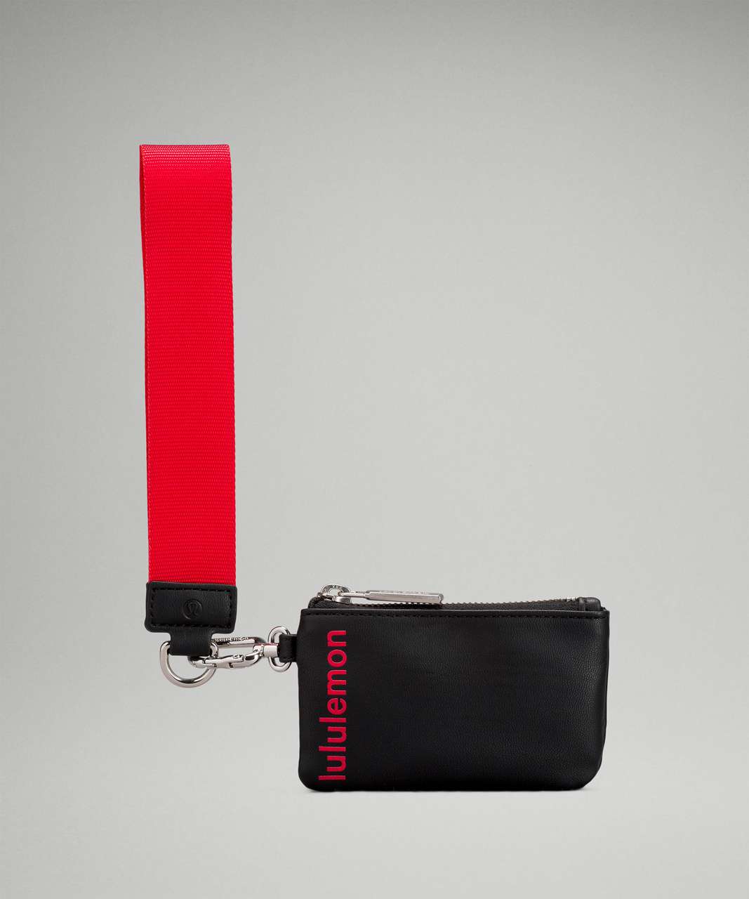 Lululemon Dual Pouch Wristlet - Black / Love Red - lulu fanatics