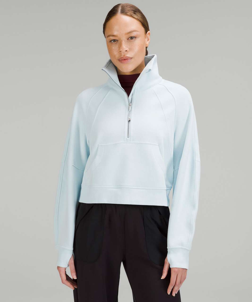 Lululemon Scuba Oversized Full Zip Hoodie - Powder Blue - lulu fanatics