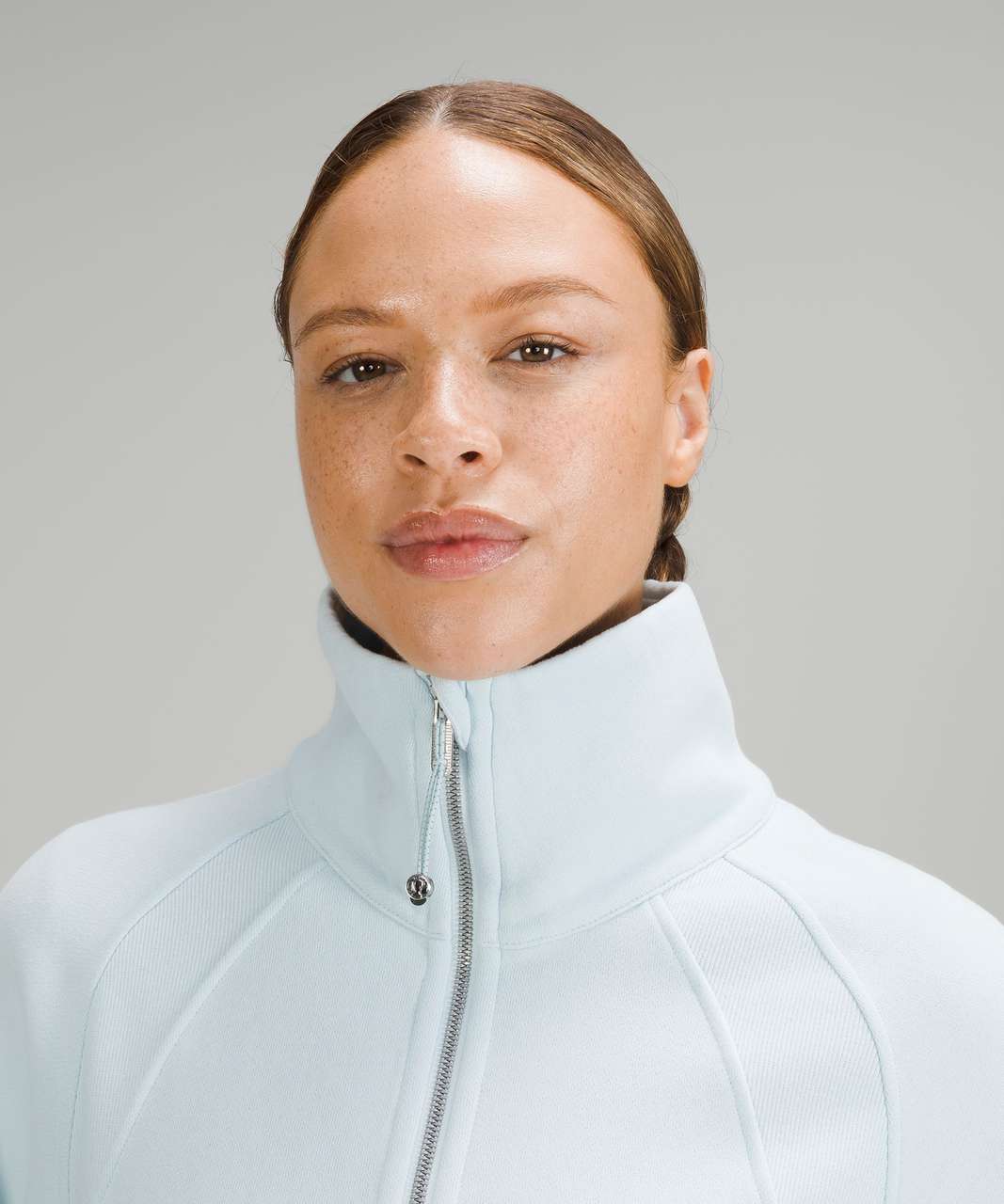 Lululemon Scuba Oversized Funnel Neck Half Zip - Powder Blue