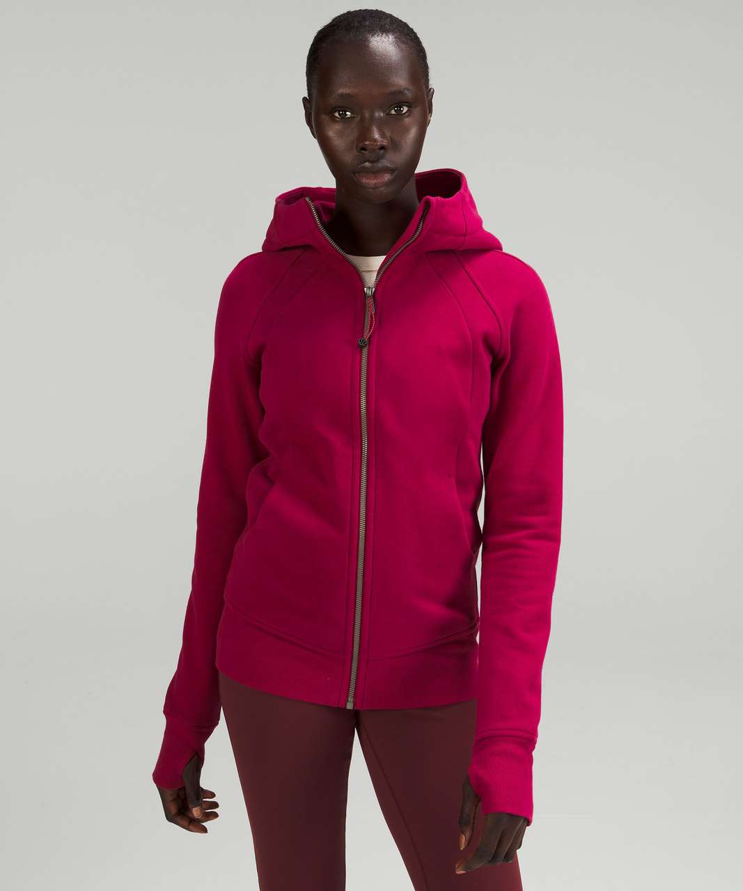 Lululemon Scuba Full-Zip Hoodie - Pomegranate