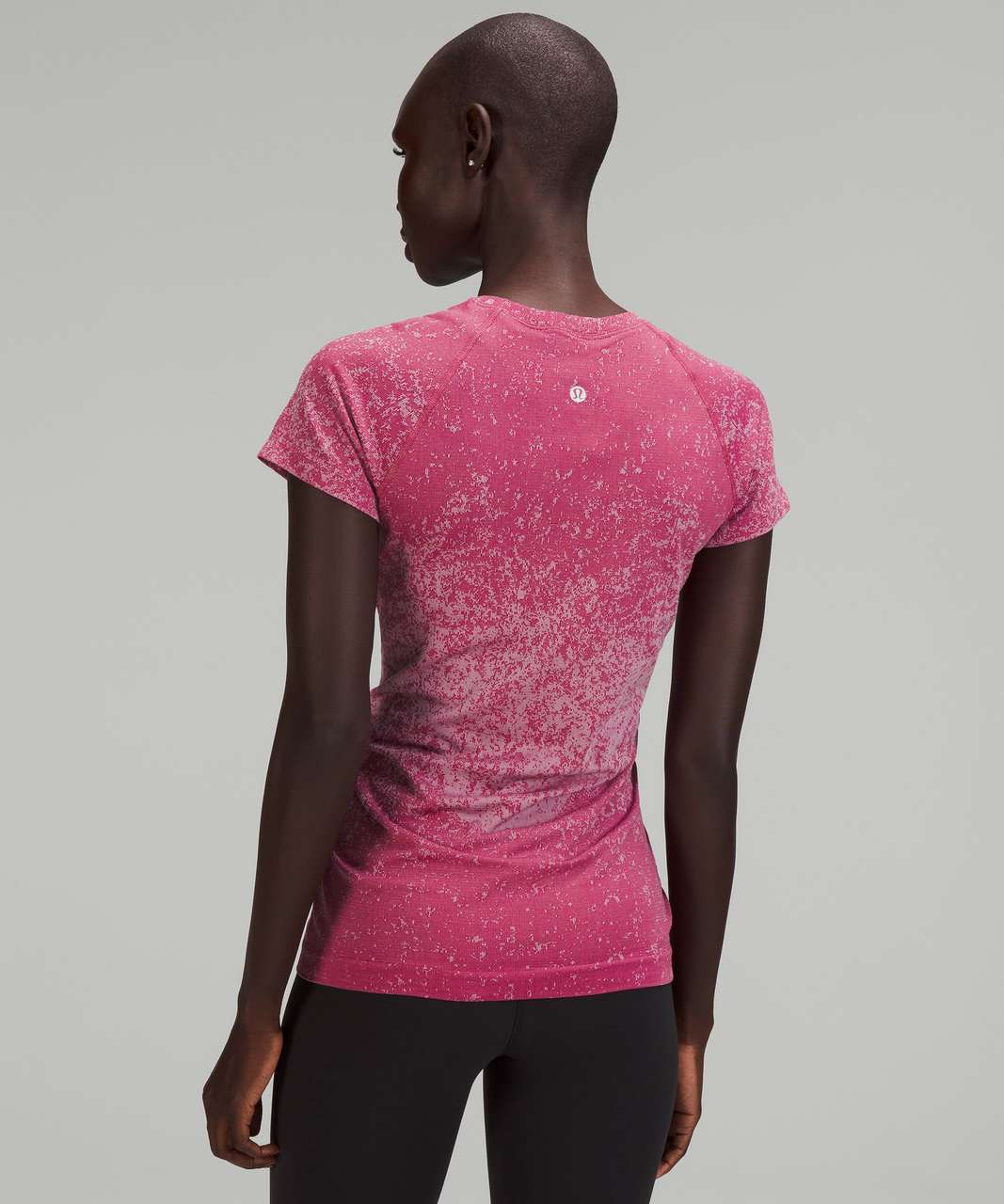 Lululemon Swiftly Tech Short Sleeve Shirt 2.0 - Gradient Block Pomegranate / Pink Peony