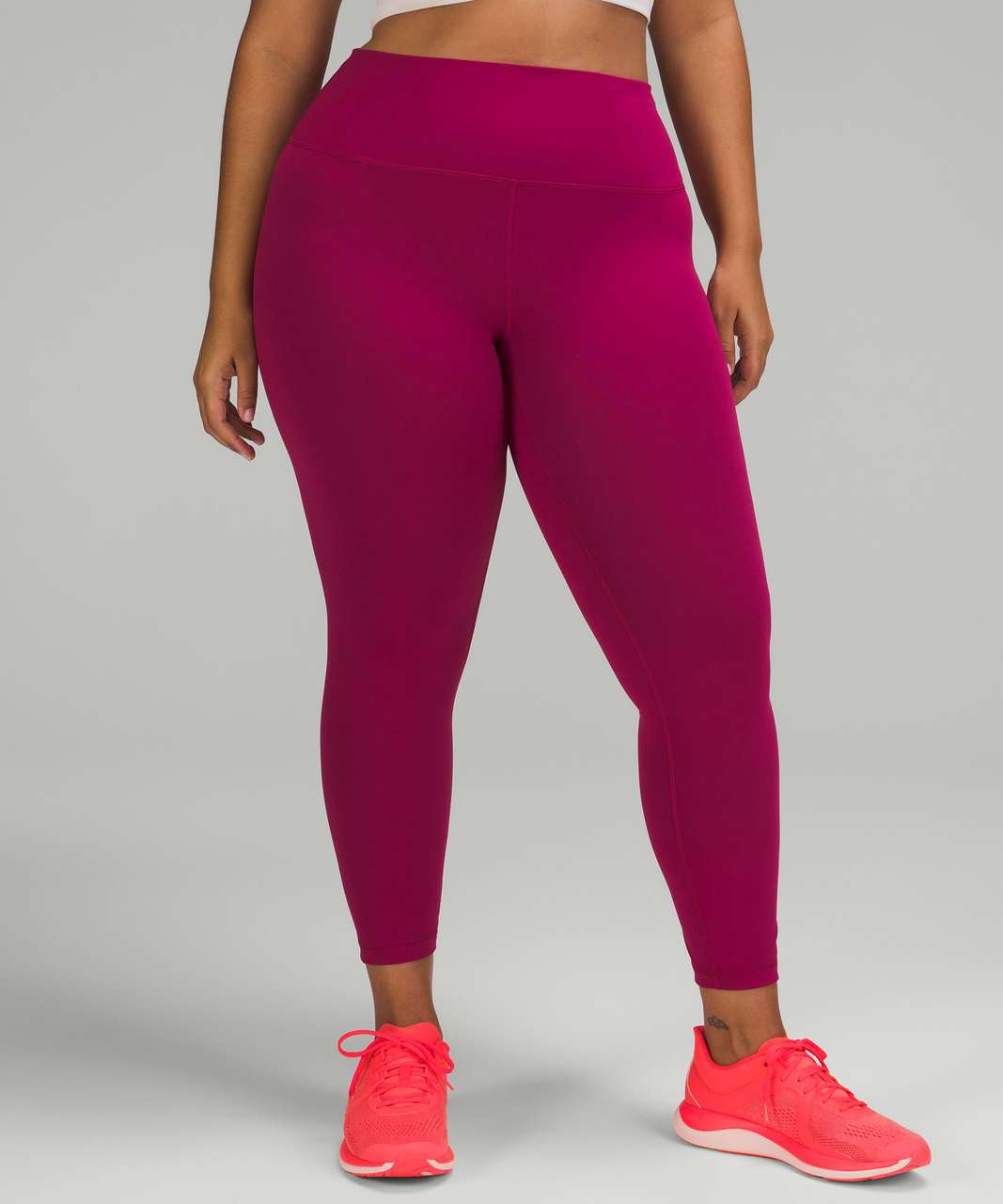 Lululemon Wunder Train Contour Fit High-Rise Tight 25 - Pomegranate - lulu  fanatics