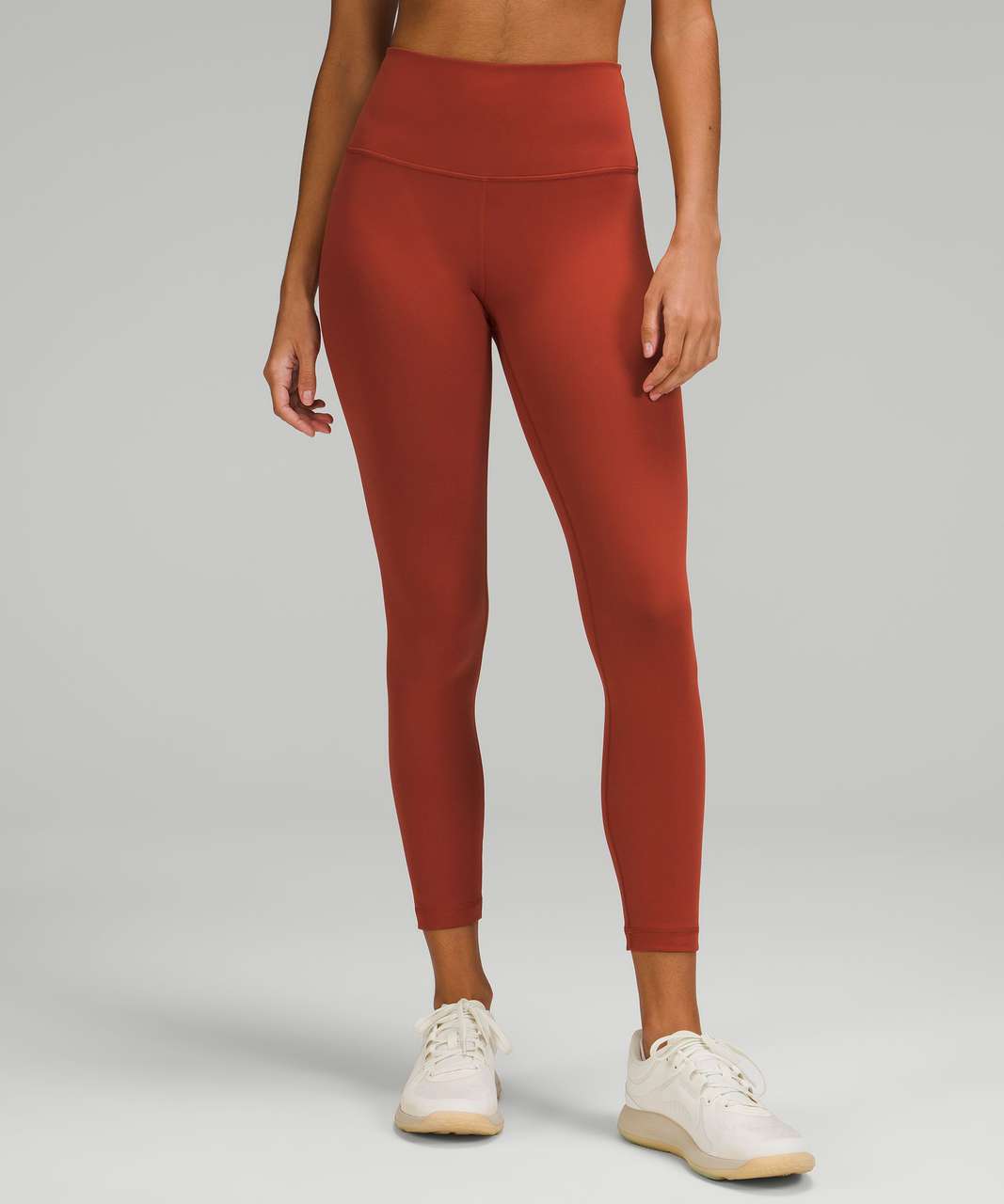 Lululemon Sz4 Spray Leaf Fireside Red Wunder Under HR Tight 25in