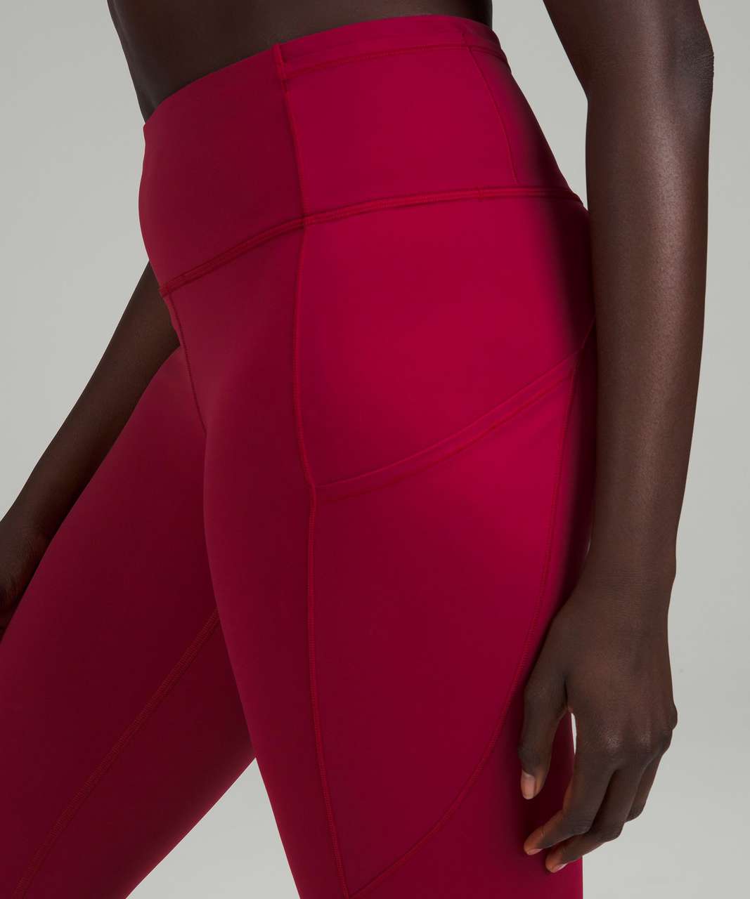 Lululemon Fast and Free High-Rise Tight 25" - Pomegranate