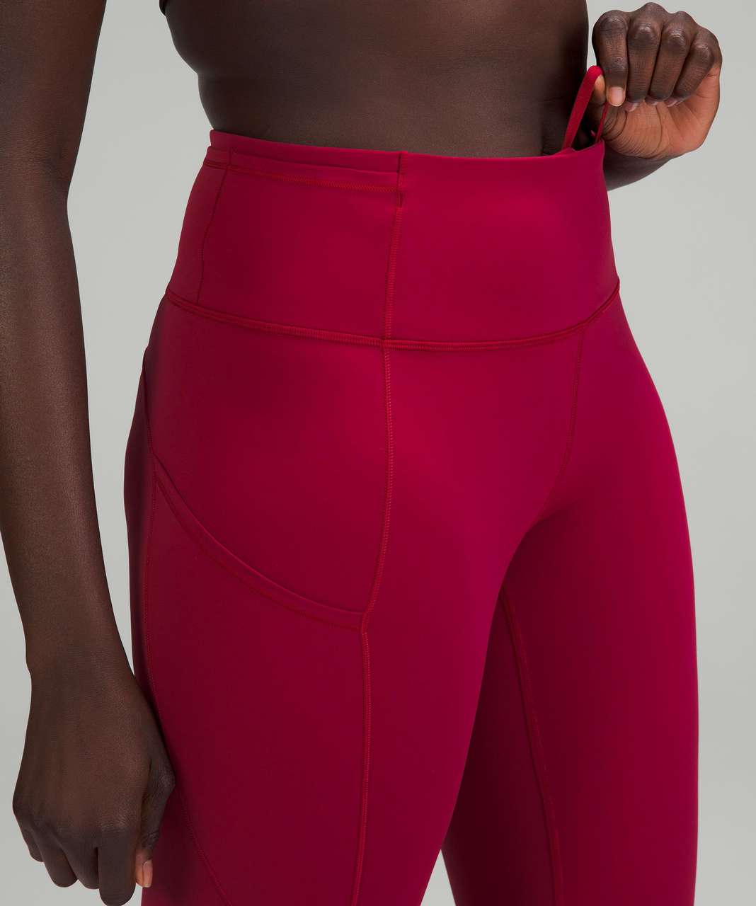 Lululemon Fast and Free High-Rise Tight 25" - Pomegranate