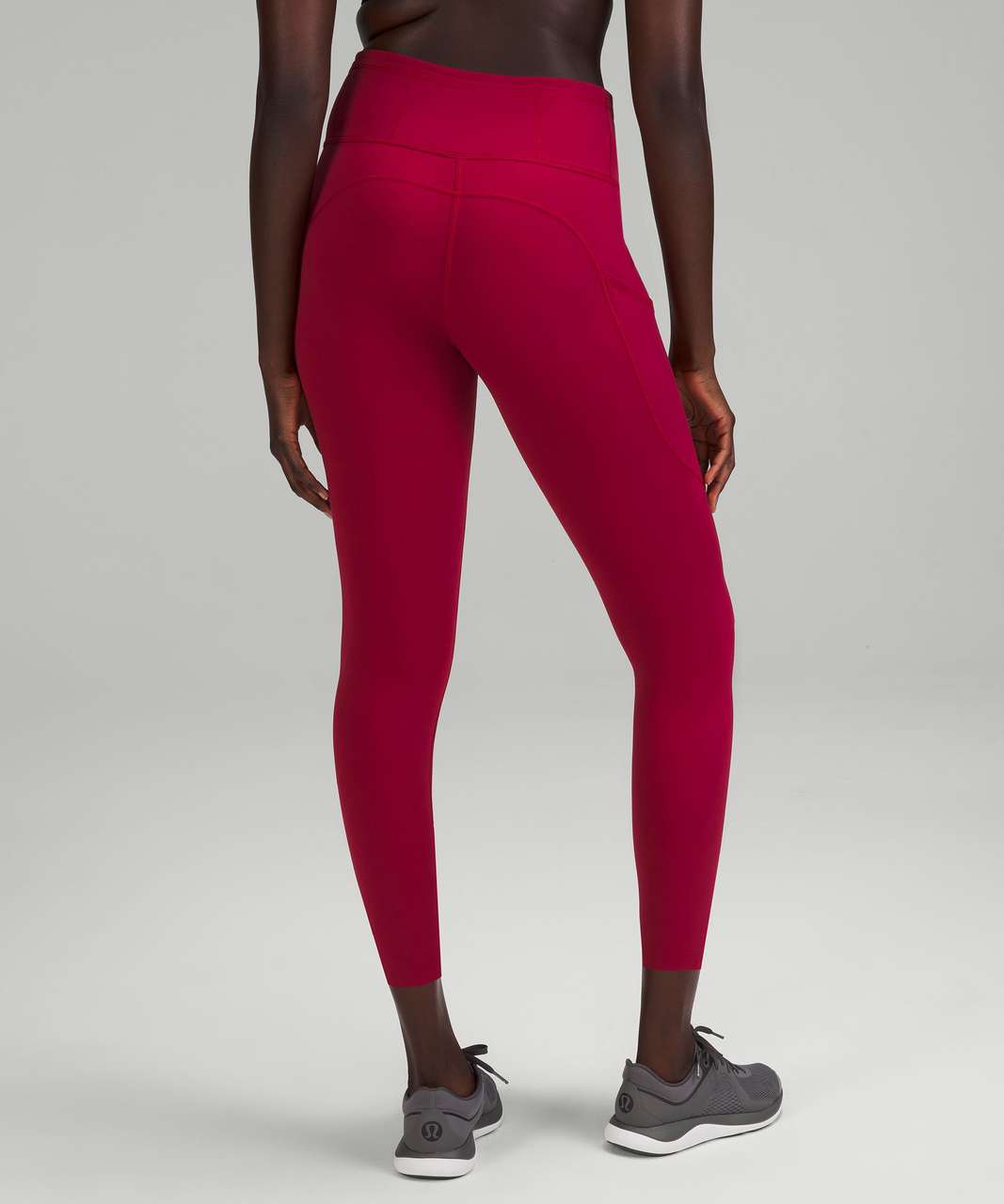 Lululemon Fast and Free High-Rise Tight 25" - Pomegranate