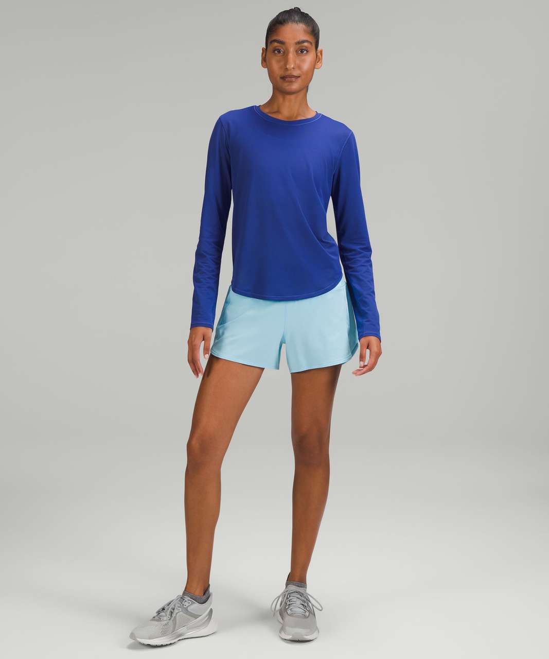 Lululemon Speed Up High-Rise Lined Short 4" - Blue Chill