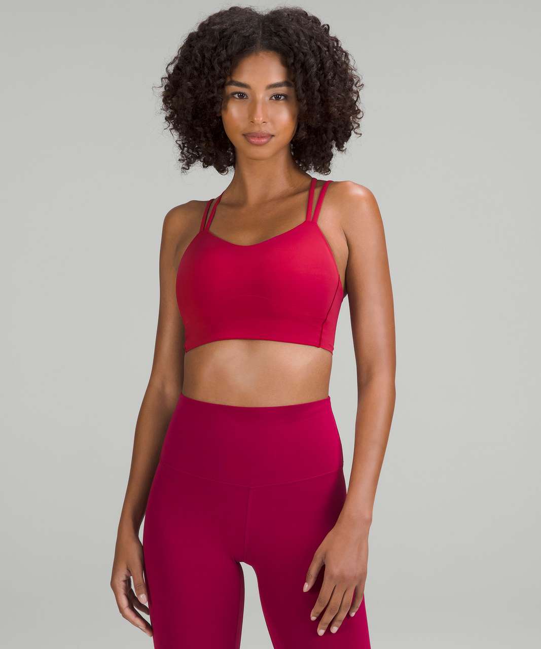 Lululemon Energy Bra Long Line Size 4 (Chambray/Pink Mist), Women's  Fashion, Activewear on Carousell