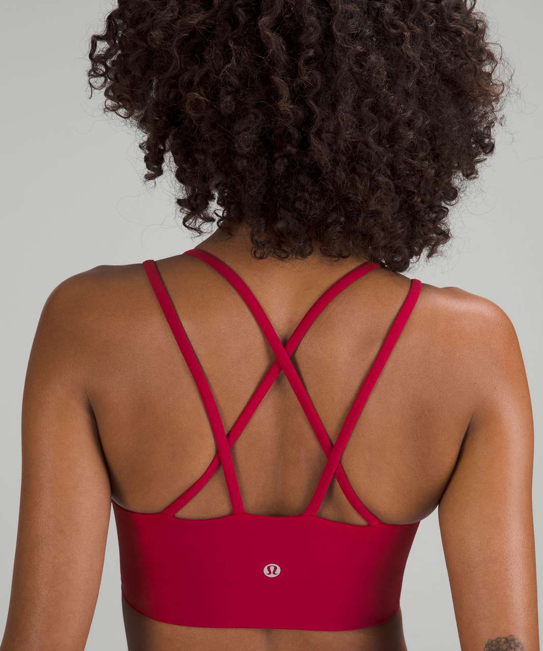 LULULEMON LIKE A CLOUD LONGLINE BRA LIGHT SUPPORT B/C CUP RED