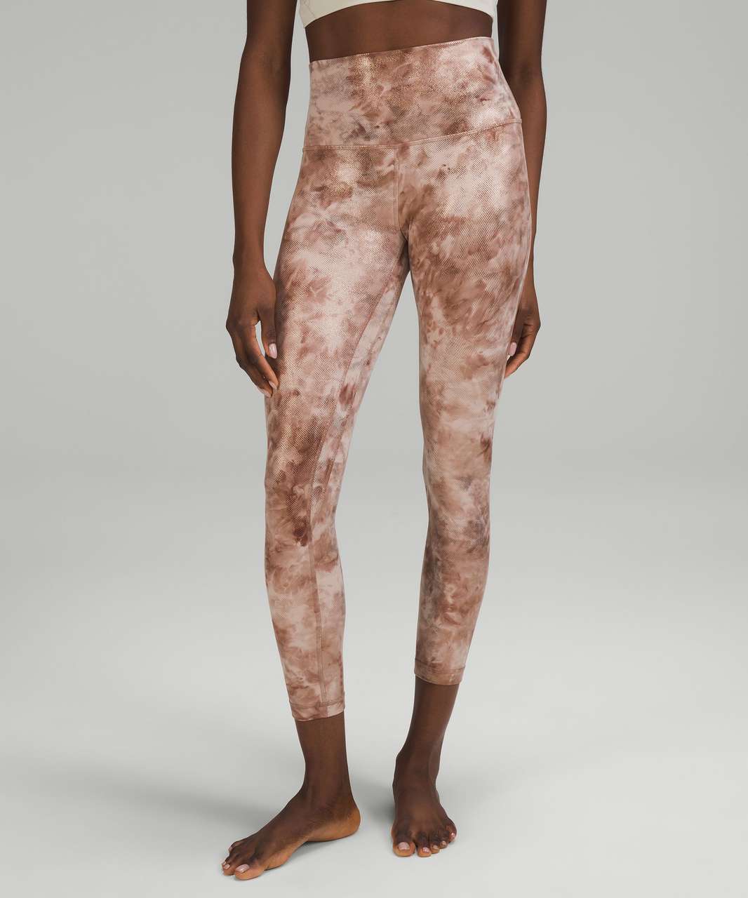 Lululemon Align High-Rise Pant 25 *Shine - Diamond Dye Misty Shell Cacao  Diffuse Dot Foil - lulu fanatics