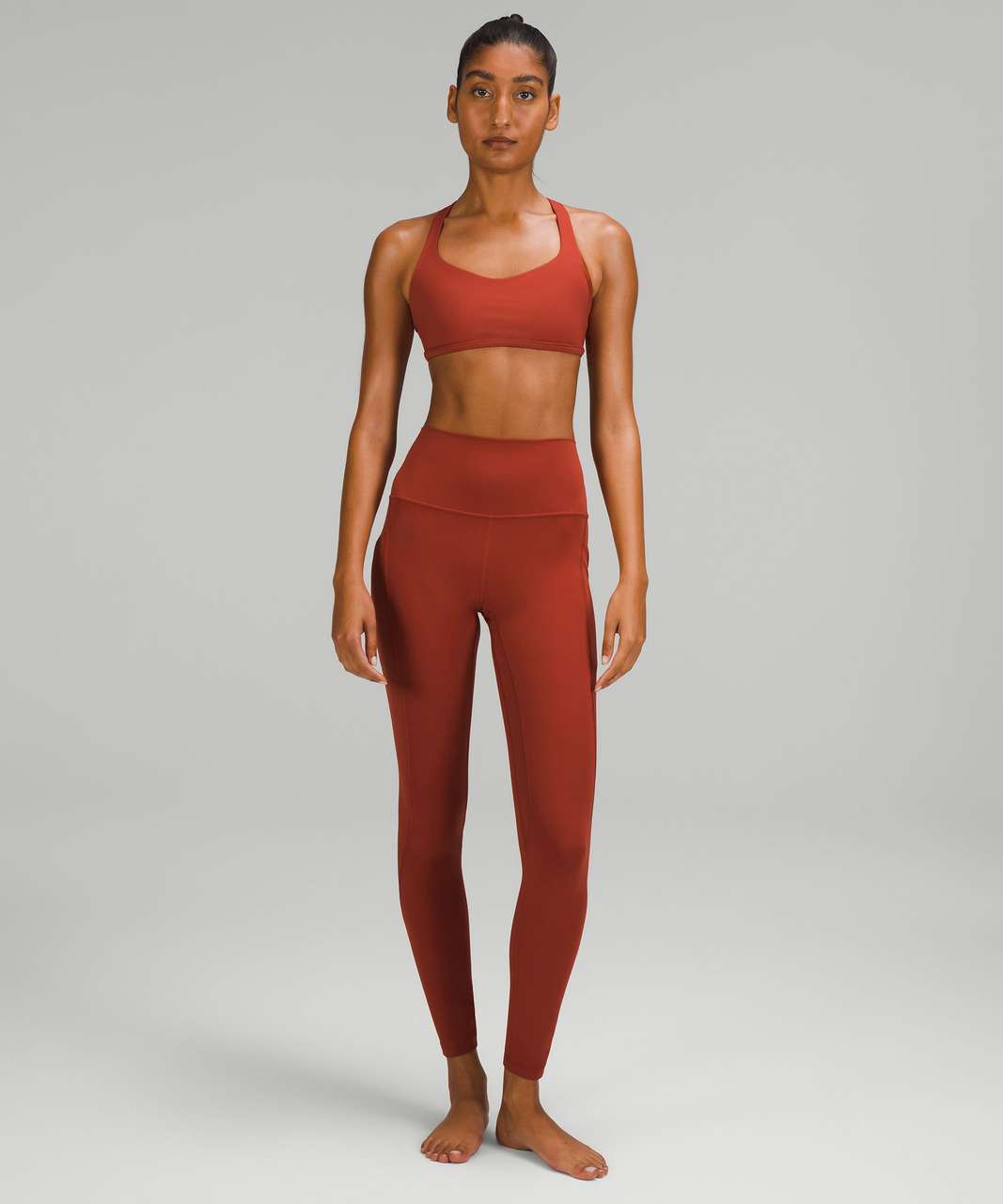 Lululemon In Alignment Racerback Bra *Light Support, B/C Cup - Red Merlot -  lulu fanatics