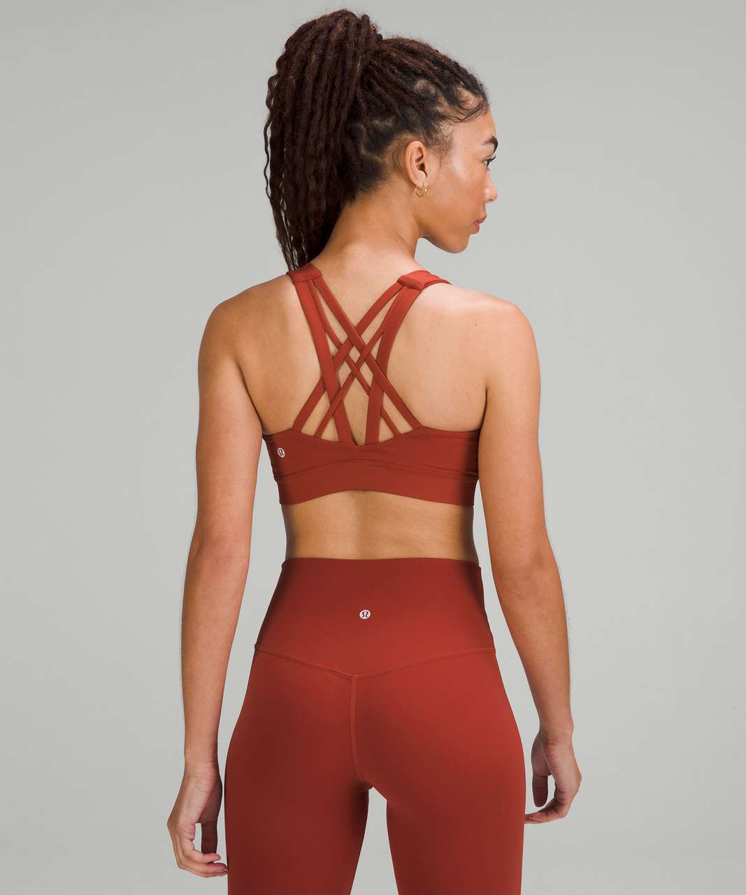 Lululemon Red Sports Bra Yoga Athleisure Top LW1EITS Women's Size 6 -  beyond exchange