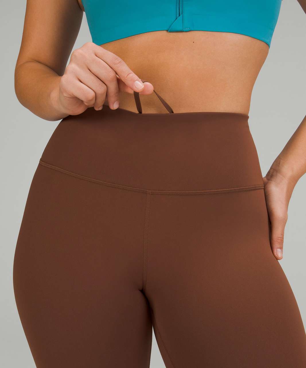 Lululemon Wunder Train High-Rise Tight with Pockets 25 - Carob Brown -  lulu fanatics