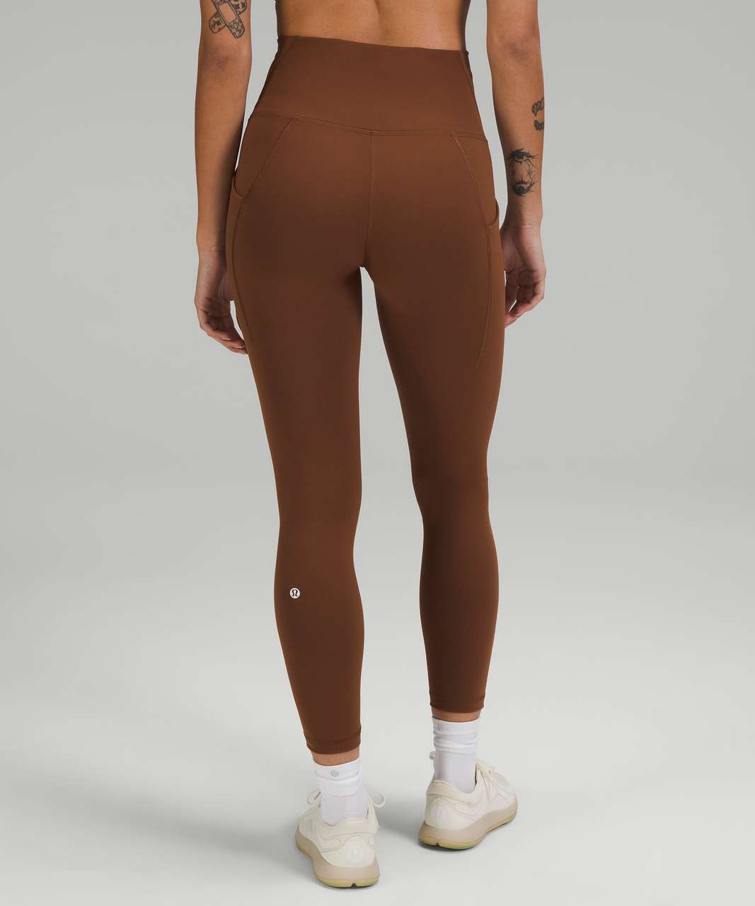 Lululemon Wunder Train High-Rise Tight with Pockets 25 - Roasted Brown -  lulu fanatics