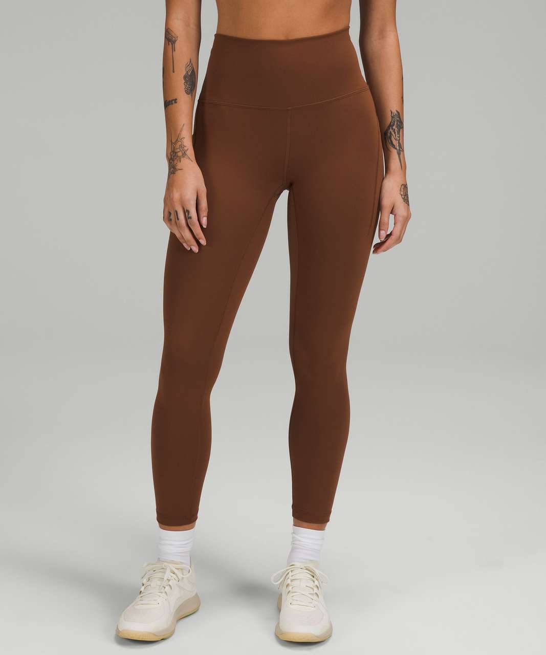 Lululemon Wunder Train High-Rise Tight with Pockets 25" - Roasted Brown